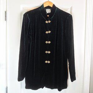 Vintage R&M Richards by Karen Kwong Green Velvet Jacket